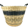 BASKET WEAVING PATTERN TUTORIAL "Raven" Bucket Basket With Braid Weave ...